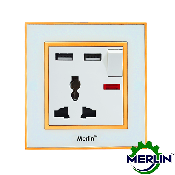 USB with 3 Pin Multi Socket | G-White